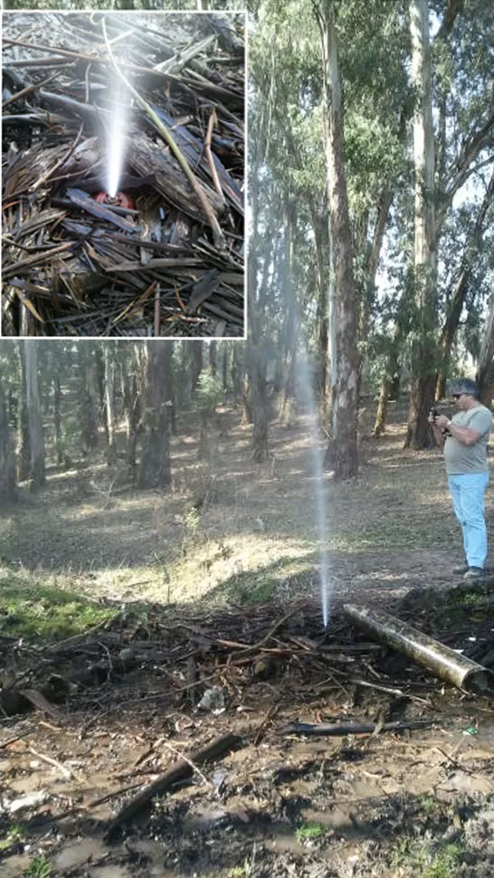 Por una válvula rota se pierden litros y litros de agua en San Javier