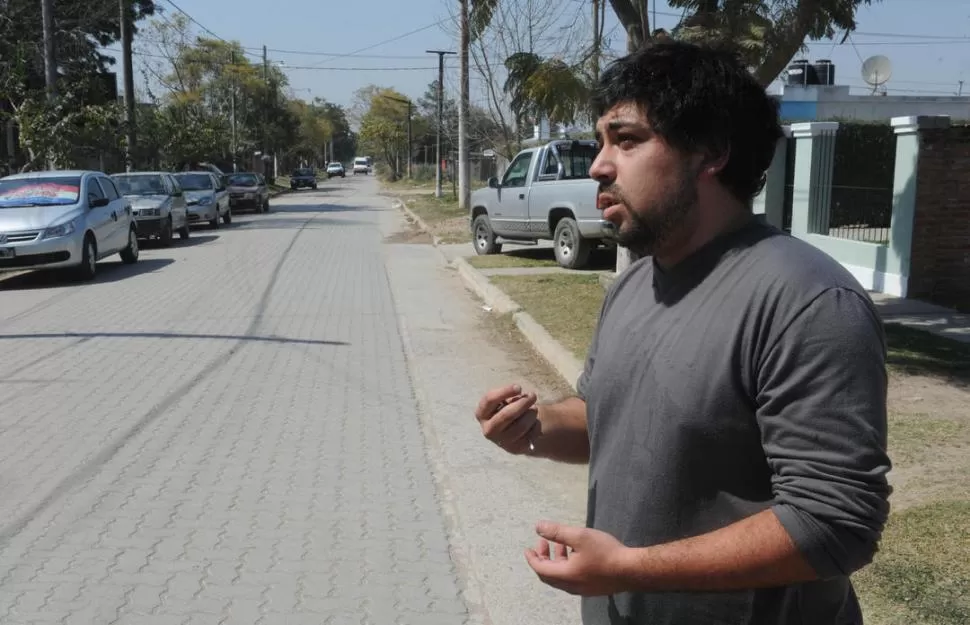 LOS PERSIGUIÓ. Matías, hermano de la víctima, contó que vio a los agresores. LA GACETA / FOTO DE ANTONIO FERRONI