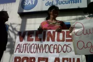 Cansados por la falta de agua, vecinos de Tafí Viejo marcharon por calles céntricas