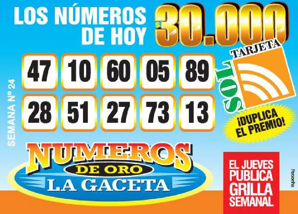 Los Números de Oro de LA GACETA