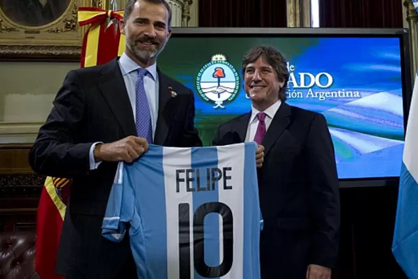 Boudou recibió al príncipe de Asturias