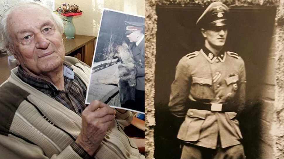 ANTES Y DESPUÉS. Roland Misch en 2005 y mientras era guardaespaldas de Hitler. FOTO TOMADA DE TN.COM.AR