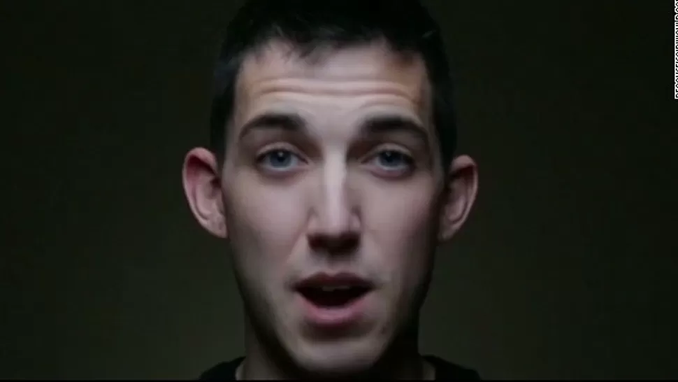 ARREPENTIDO. Matthew Cordle, de 22 años, en el video que admite su culpa. FOTO TOMADA DE CNNESPANOL.CNN.COM