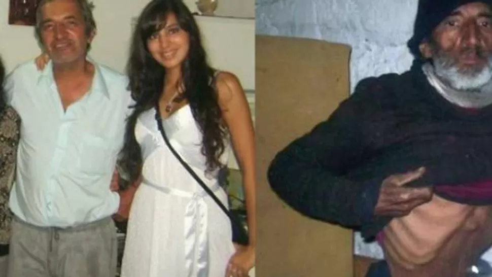 DETERIORO FÍSICO. Raúl Fernando Gómez Circunegui, antes y después de la aventura en los Andes. FOTO TOMADA DE NOTICIAS.TERRA.COM.AR