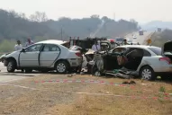 Cuatro personas murieron en un accidente en La Cuesta del 25