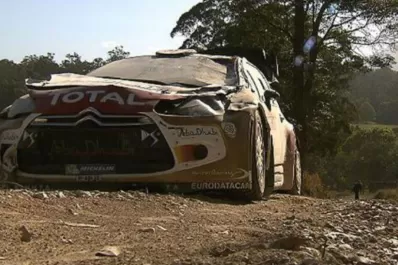 Rally de Australia: el tremendo accidente de Kris Meeke