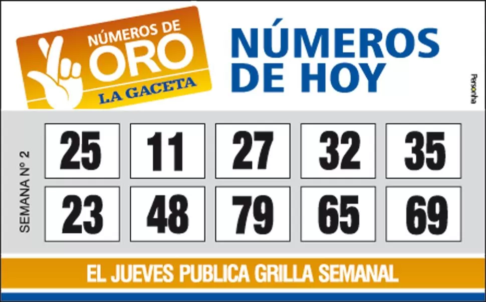 Los Números de Oro de LA GACETA