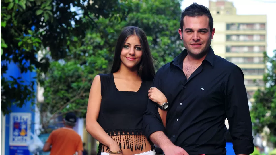 FELICES. María Belén y Lucas, los nuevos Reyes. LA GACETA / FOTO DE DIEGO ARÁOZ