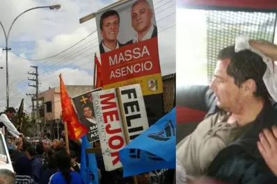 Atacaron con piedras y huevos una caravana de Massa