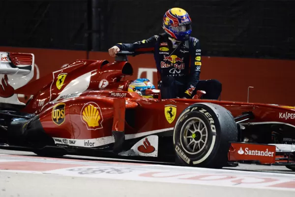 Webber usó de taxi a Alonso