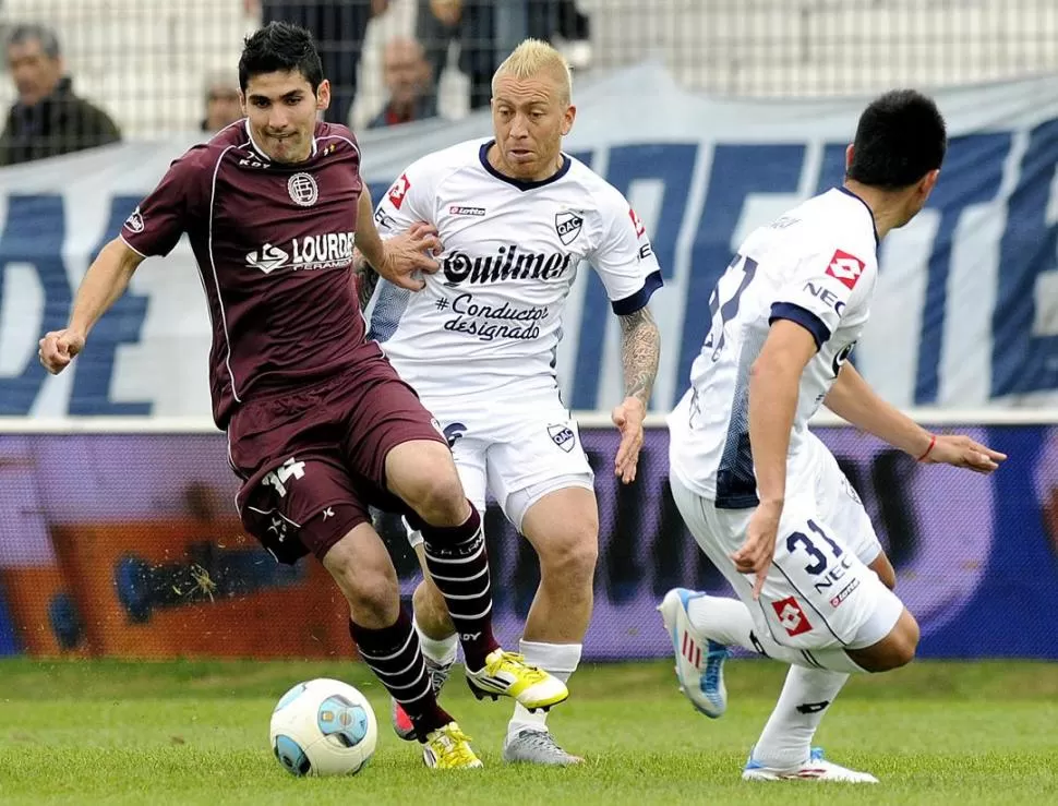 MUY CERRADOS. Lanús hizo más, pero fue negocio para Quilmes. 