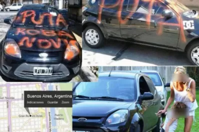 Venganza: se las agarró con el auto de la que le robó el novio