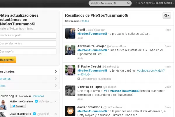 #NoSosTucumanoSi, el hashtag del que todos hablan en Twitter