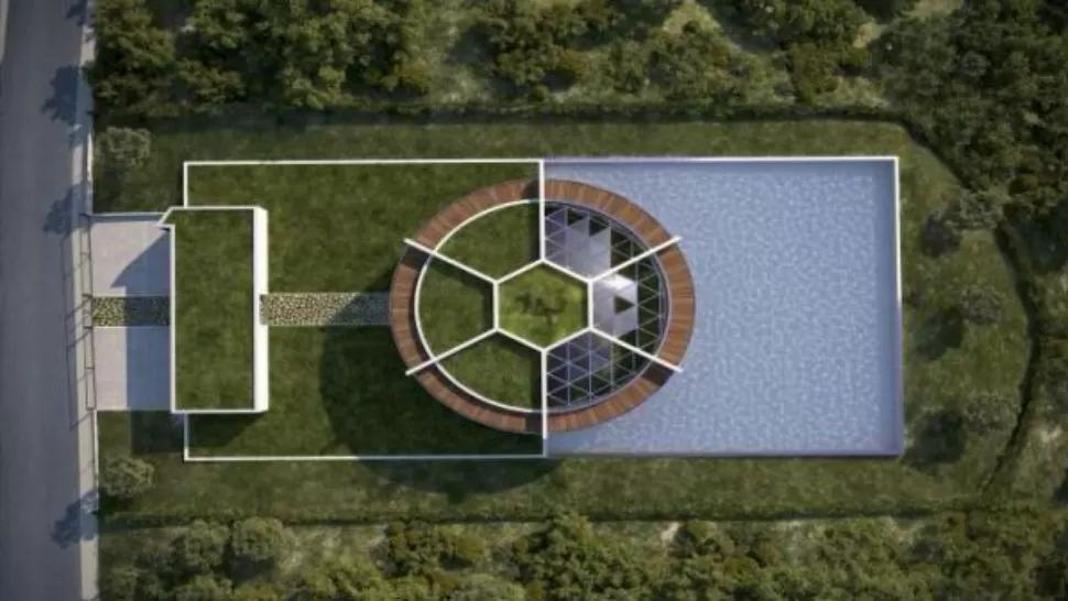 ASÍ SERÁ. La casa de Messi, como una cancha. IMAGEN TOMADA DE MARCA.COM