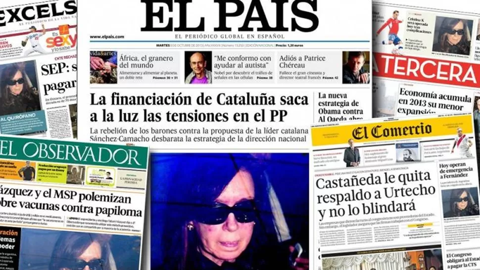 Las tapas de los diarios del mundo hablan de la operación a la Presidenta