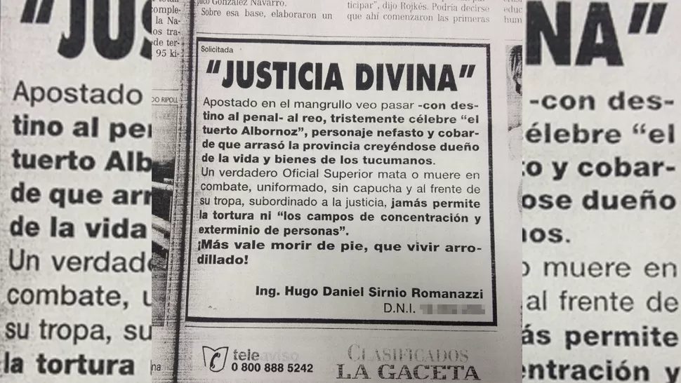 El doble homicida era hijo de un represor