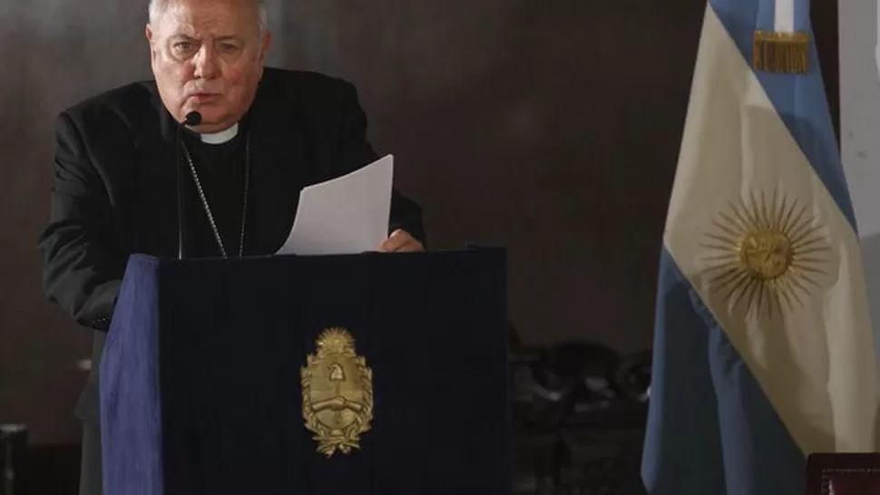 MUY DURO. Monseñor José María Arancedo preside la Conferencia Episcopal. FOTO LARAZON.COM.AR 