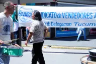Por segundo día, los ambulantes marchan por el microcentro