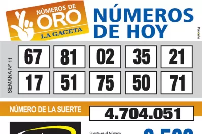 Los Números de Oro de LA GACETA