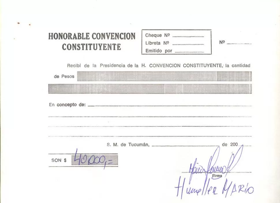 BLOQUE OFICIAL. Humoller afirmó que recibió fondos para miembros del PJ.  