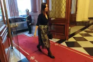 Cristina Kirchner se aleja del luto: lució un elegante vestido en la jura
