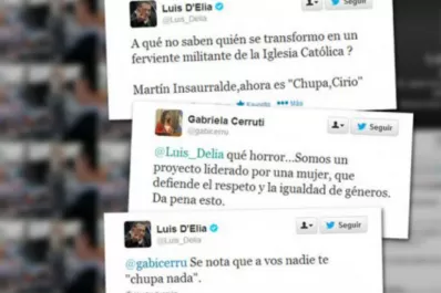 D'Elía le dedicó un grosero tuit a Gabriela Cerruti