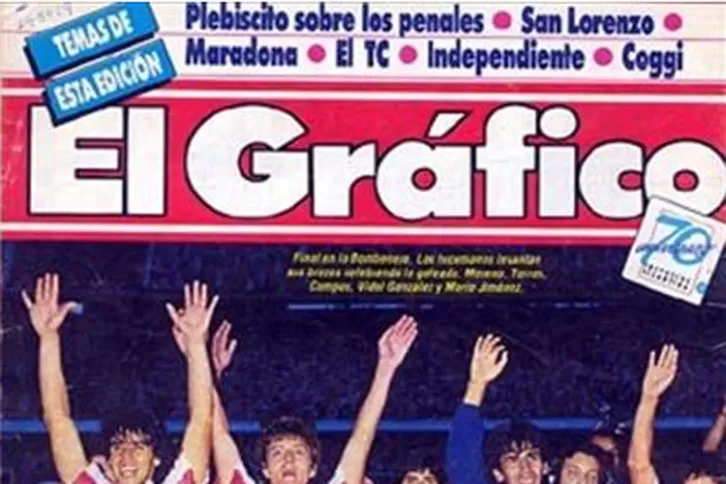 HISTORICA TAPA. La mítica revista El Gráfico le dedicó su portada a la hazaña Santa.