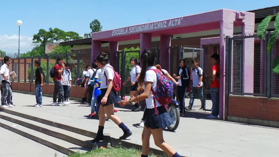 LUGAR. Según los alumnos, en el establecimiento escolar siempre hay peleas. LA GACETA / FOTO DE JOSÉ INESTA