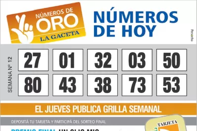 Los Números de Oro de LA GACETA