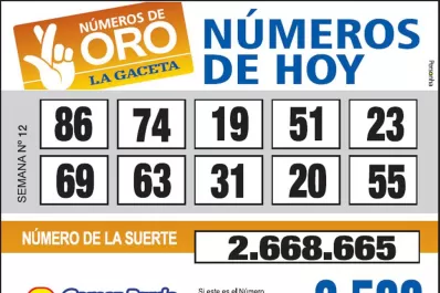 Los Números de Oro de LA GACETA