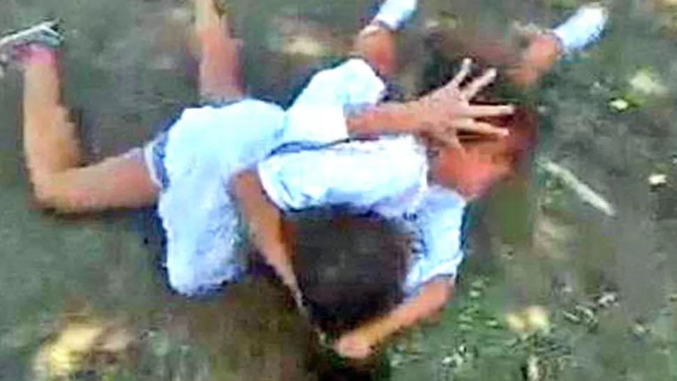 DE LOS PELOS. Las dos chicas se dieron una feroz golpiza. FOTO TOMADA DE DIARIOPANORAMA.COM.AR