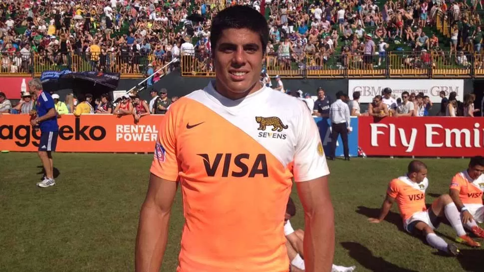 FIGURA: Axel Muller fue uno de los argentinos más destacados de la mañana. FOTO TOMADA DE TWITTER.COM/IRBSEVENS