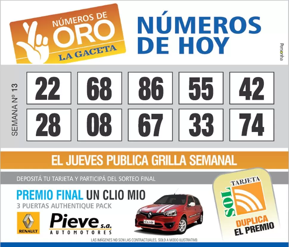 Los Números de Oro de LA GACETA