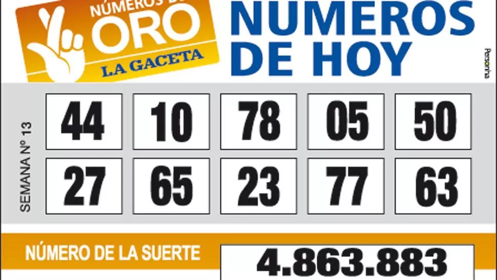 Los Números de Oro de LA GACETA