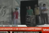 Saqueo fatal: incendian un supermercado chino y muere el dueño