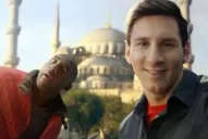 Messi y Kobe Bryant se pelean por sacarse la mejor autofoto