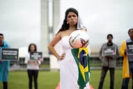 Protestan en Brasilia contra la Copa del Mundo Brasil 2014