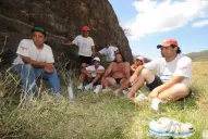 Ni el sol ni el granizo logran mitigar la devoción del peregrino por la Virgen