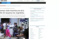 Los diarios del mundo reflejan el caos que se vive en el país