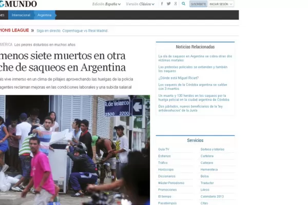 Los diarios del mundo reflejan el caos que se vive en el país