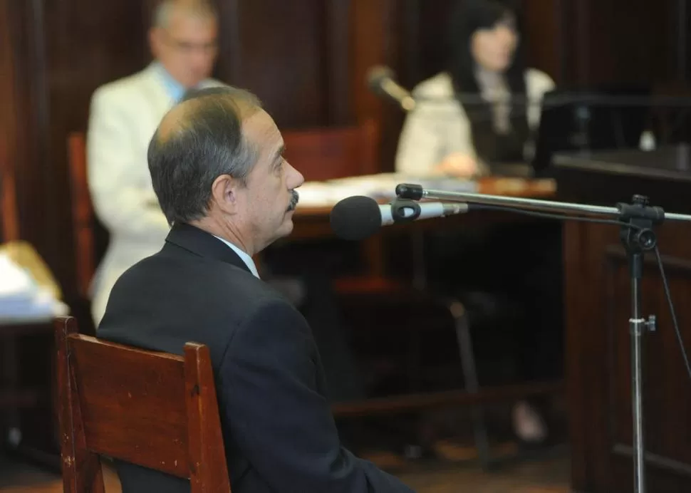 TRANQUILO. Pablo Baillo estuvo sereno durante toda su declaración.  