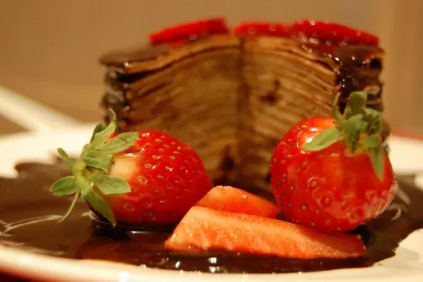 Torre de panqueques: delicias “en altura” para Navidad