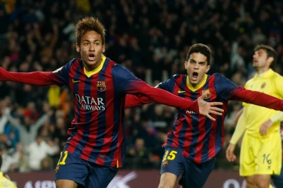Con dos goles de Neymar, el Barcelona se impuso al Villarreal