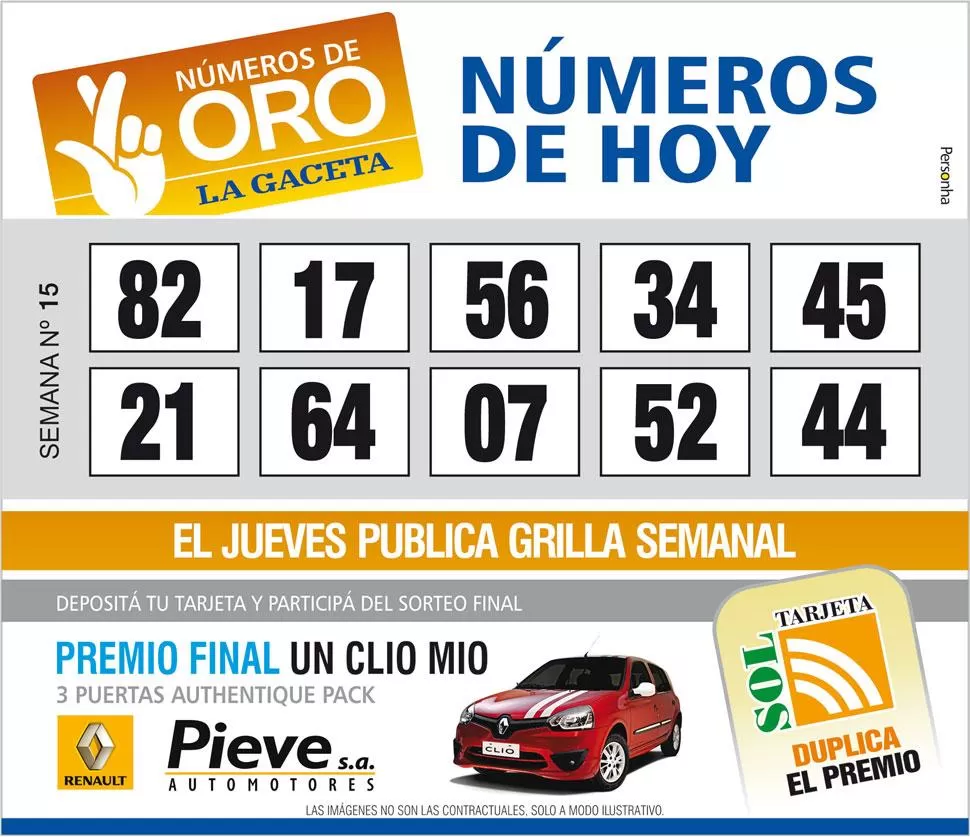 Los Números de Oro de LA GACETA