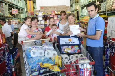 Compró alimentos y artículos de limpieza en Gómez Pardo