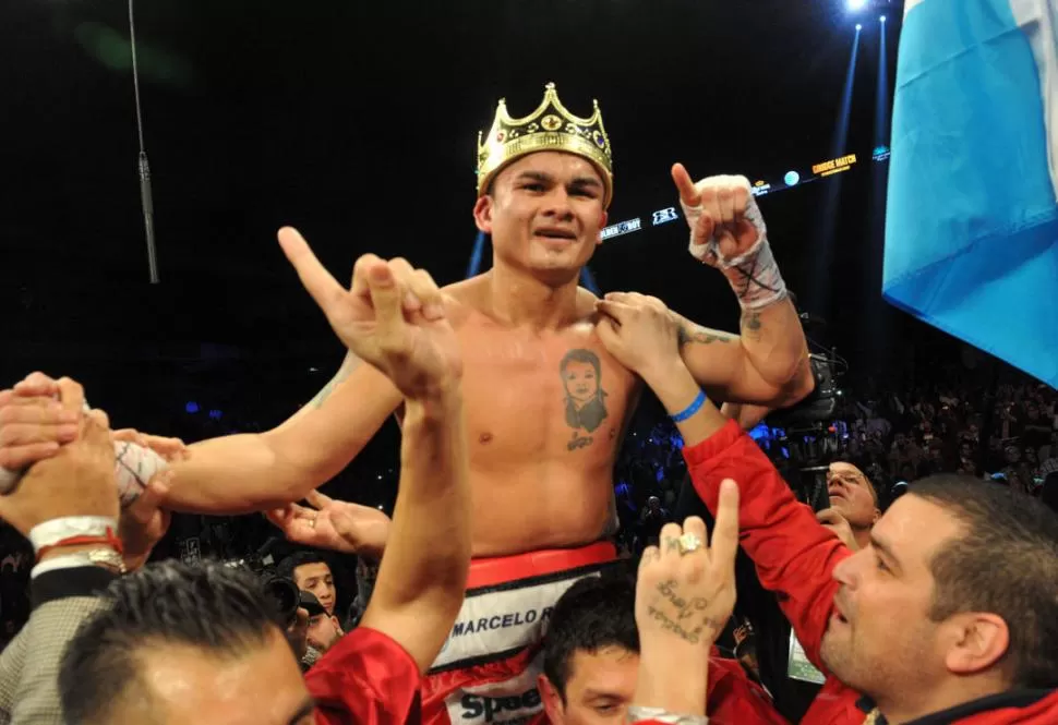 CORONADO DE GLORIA. El santafesino ganó la pelea más importante para que su carrera tome un impulso ascendente. 