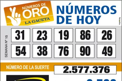 Los Números de Oro de LA GACETA