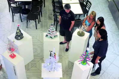 Unos curiosos árboles de Navidad