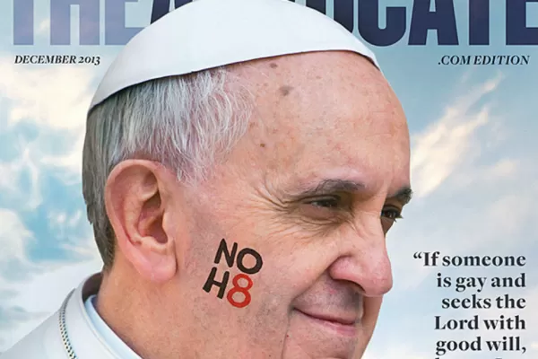 Una reconocida revista gay nombró al Papa Francisco como personaje del año