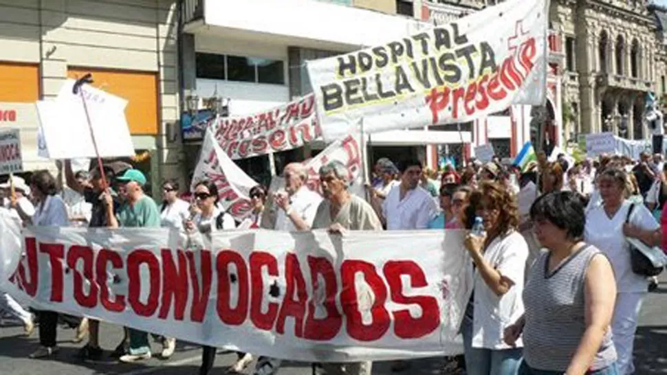 COMO EN AÑOS ANTERIORES. Trabajadores de la salud marcharán mañana a la plaza Independencia. FOTO TOMADA DE CTATUCUMAN.ORG